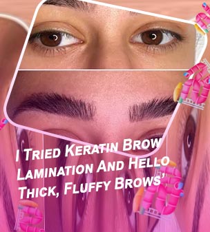 Brow keratin lamination