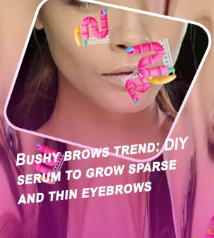 Bushy eyebrows