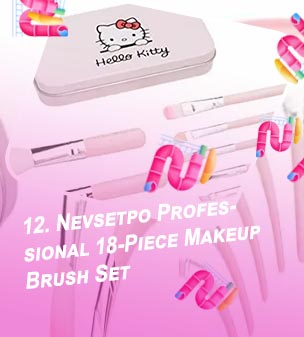 Cute makeup brush set