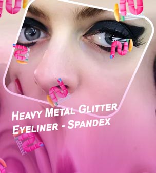 Heavy eyeliner