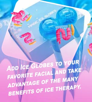 Ice globes facial massager