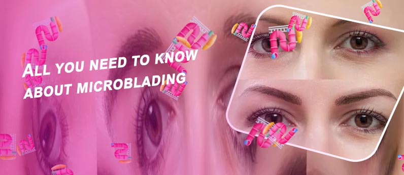 Permanent eyebrows microblading